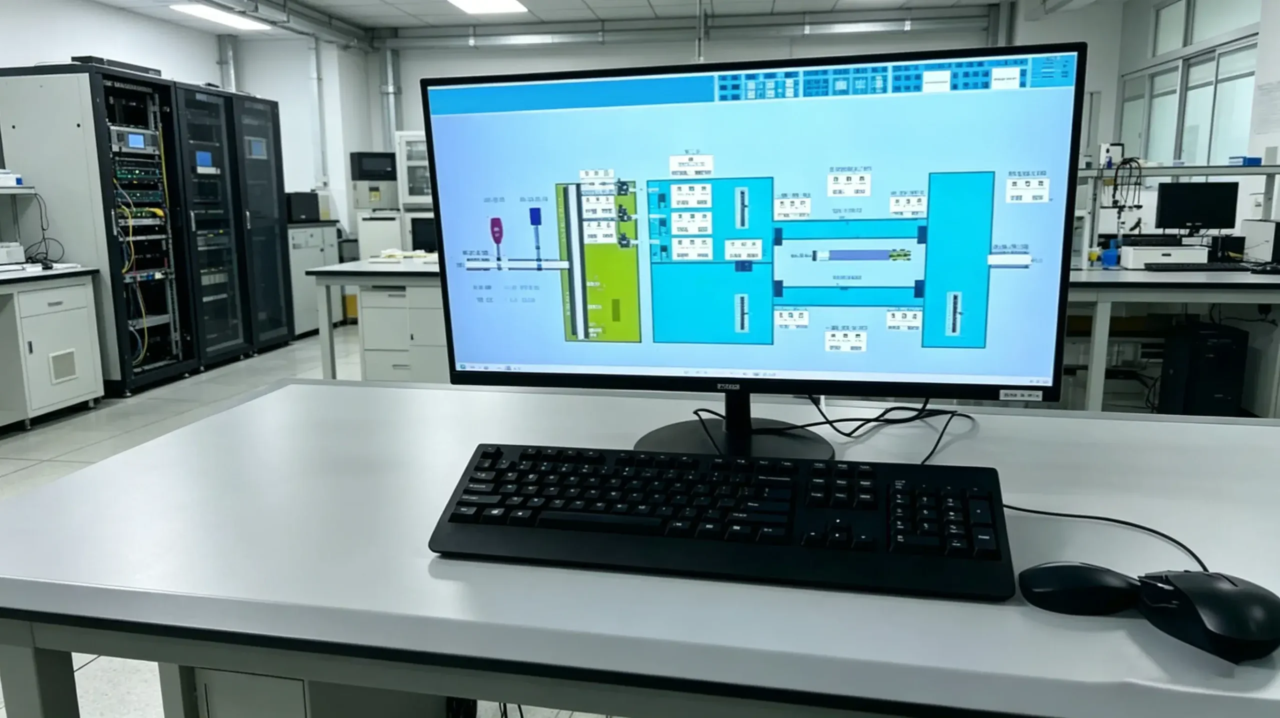 Custom control and monitoring interface for container load bank