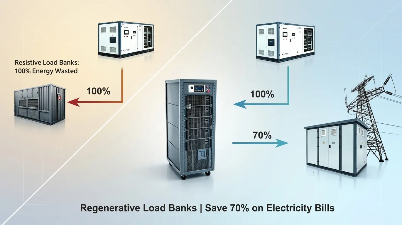 LBT Power regenerative battery tester for data centre UPS and ESS testing