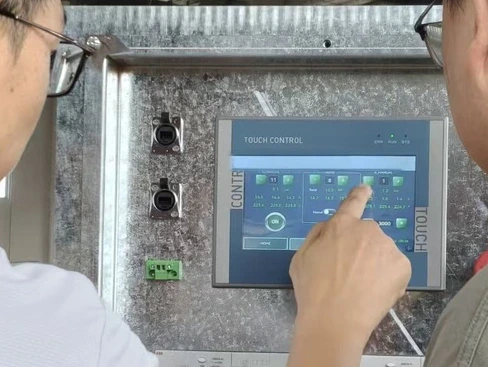 Quality control and burn-in test station for load bank commissioning