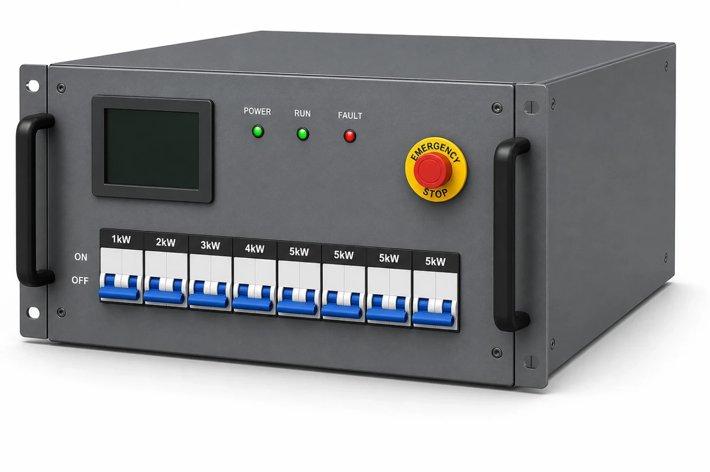 Rack mounted load bank for UPS cabinet level testing and PDU checks