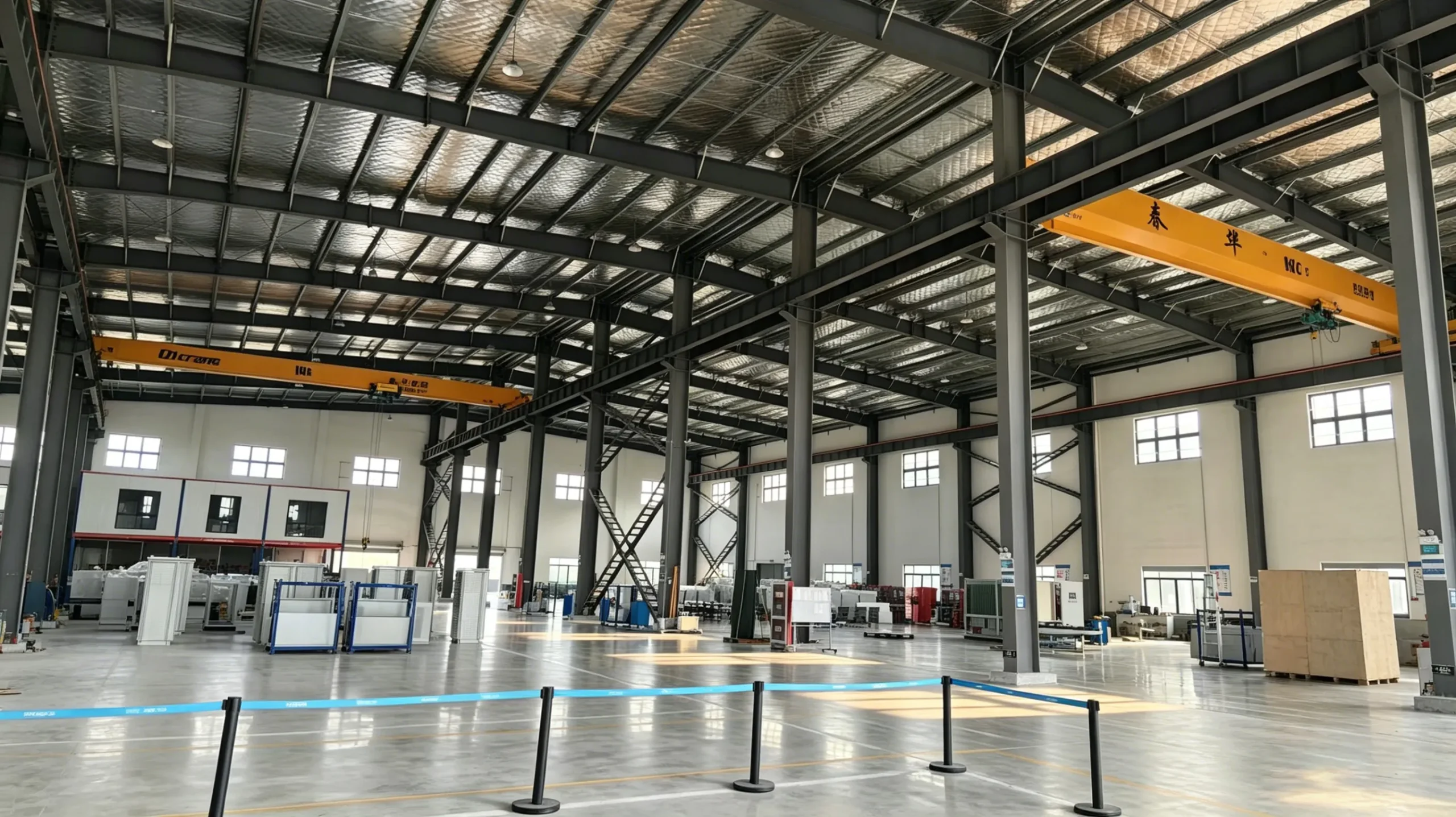 Load bank production workshop with assembly and testing areas