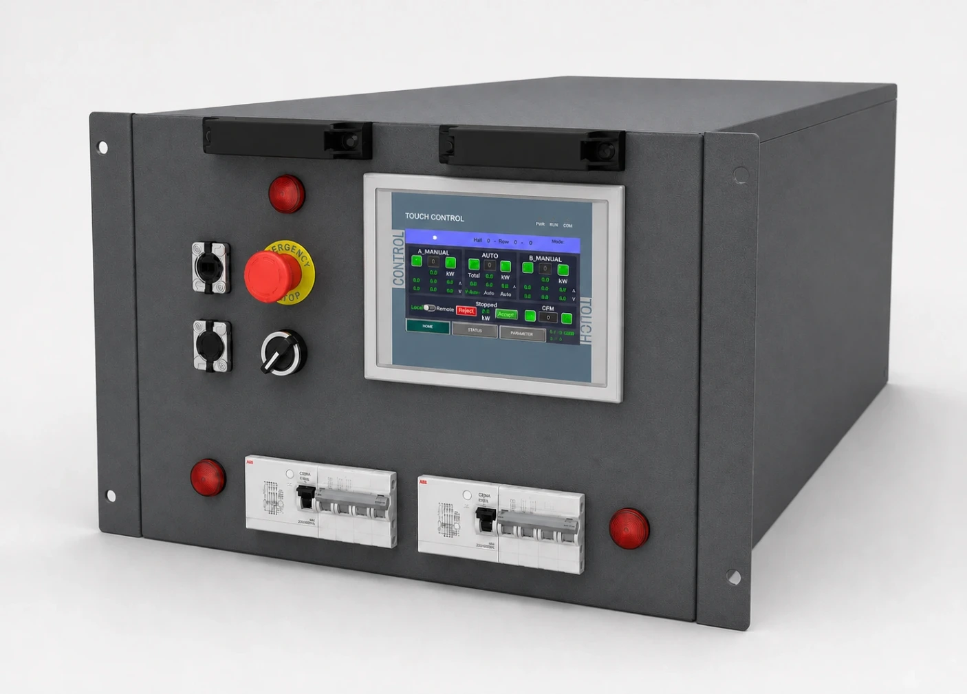Rack-mounted load bank for server room testing